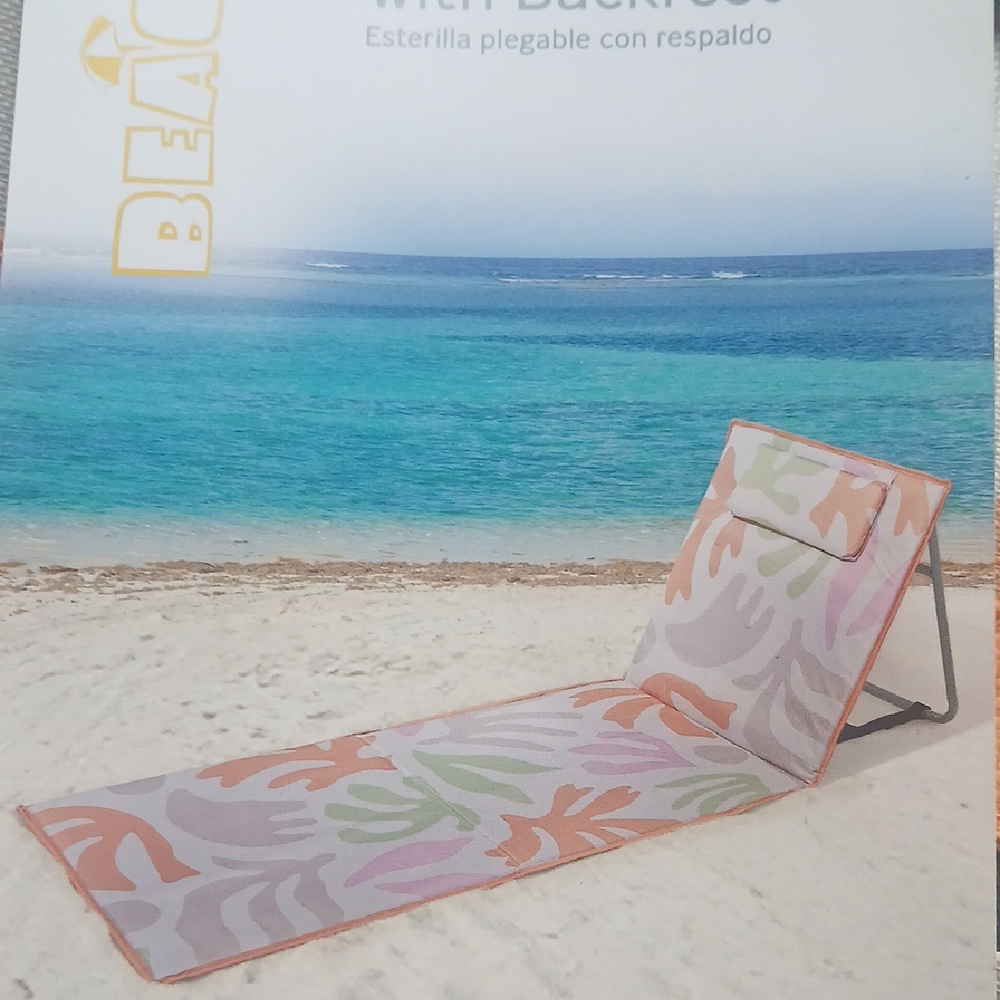 Beach Lounger with Backrest - Multicolor